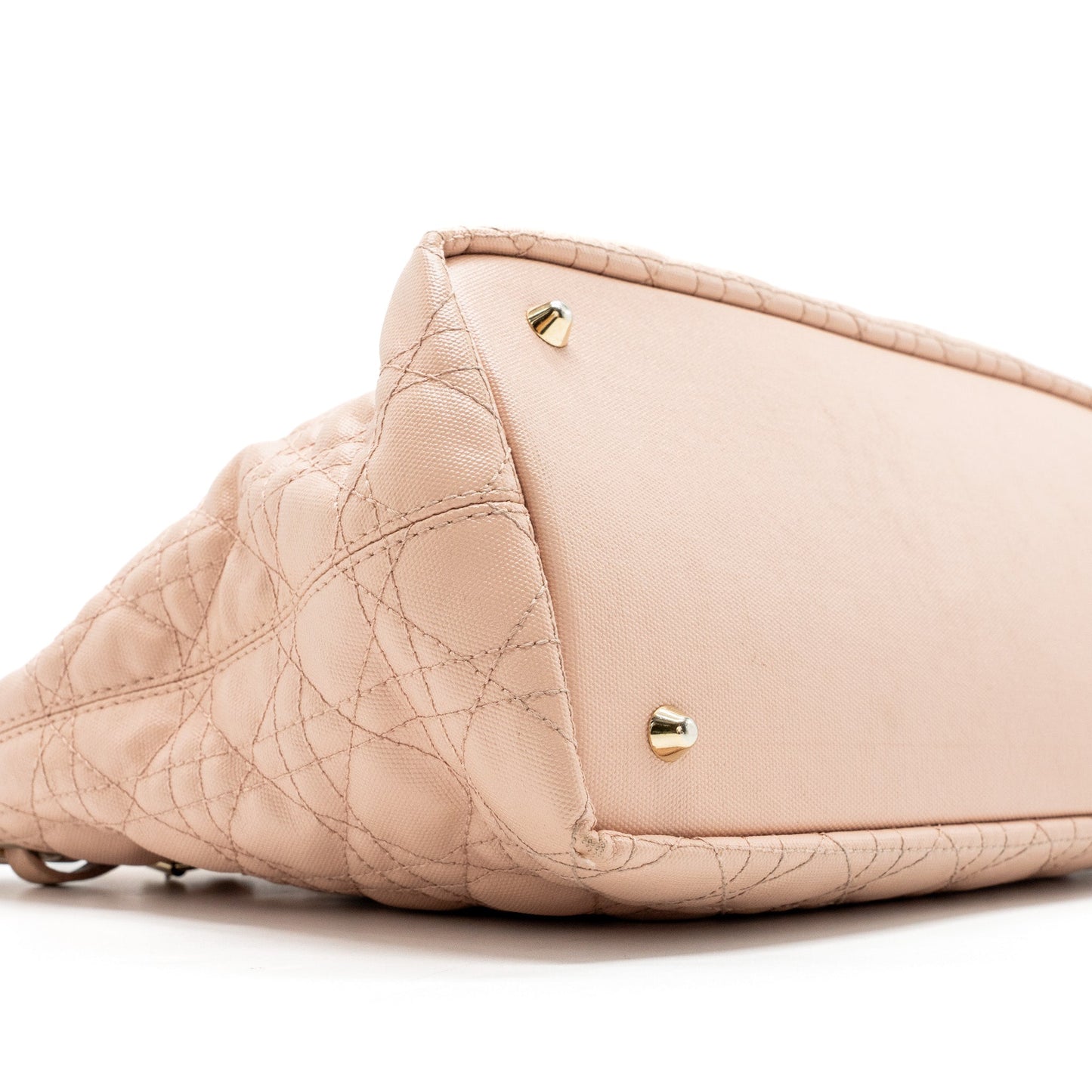 Dior small shopping tote bag light pink GHW