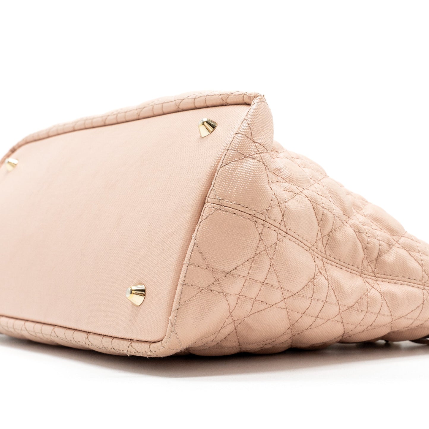 Dior small shopping tote bag light pink GHW