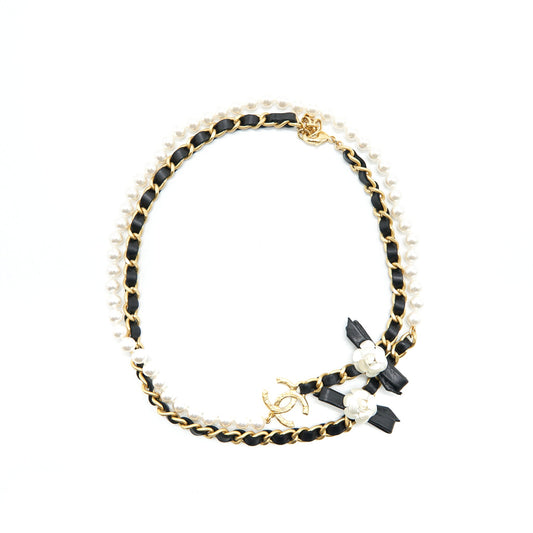Chanel Chain and Pearl Long Necklace