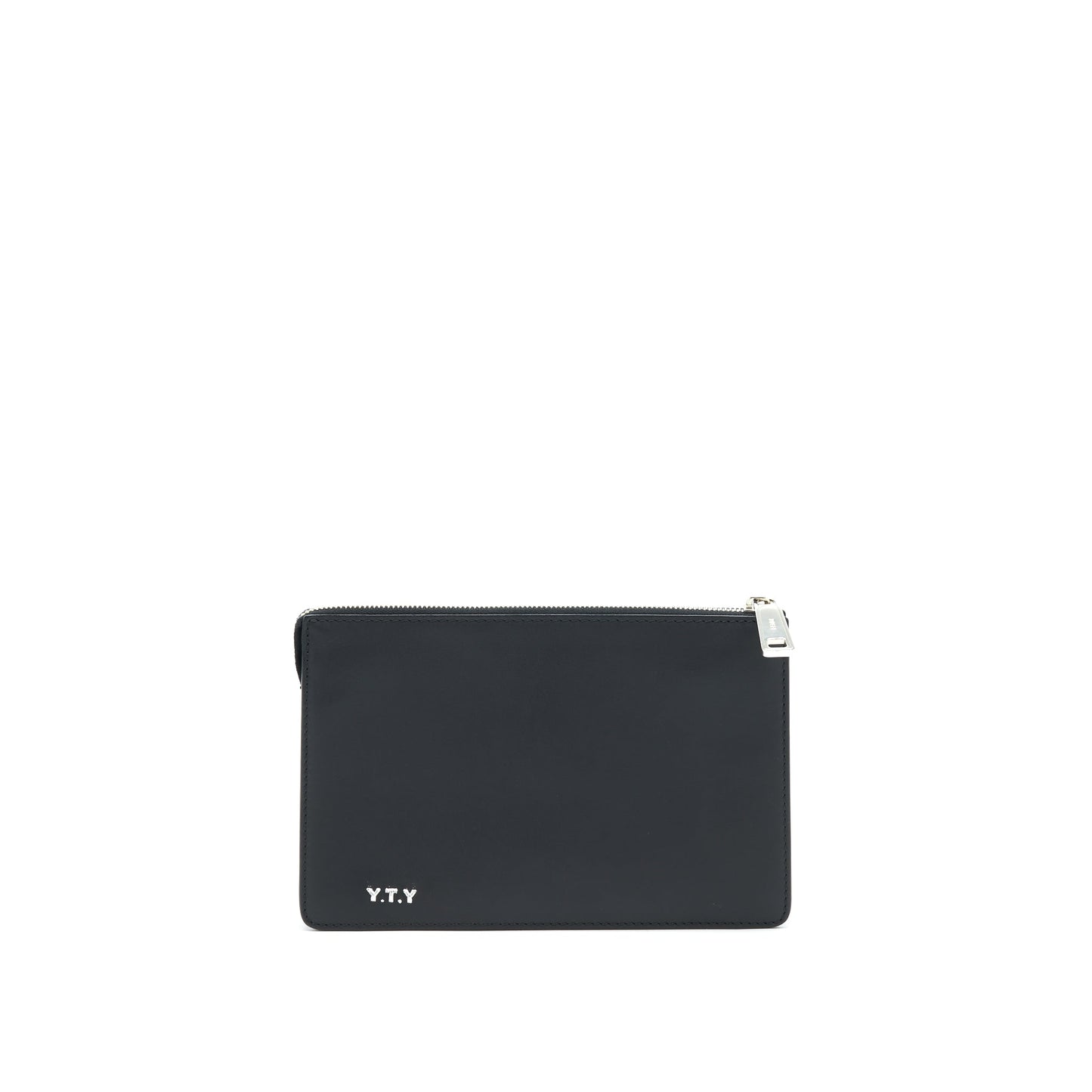 FENDI VOCABULARY 3D LOGO LEATHER POUCH WITH INITIAL