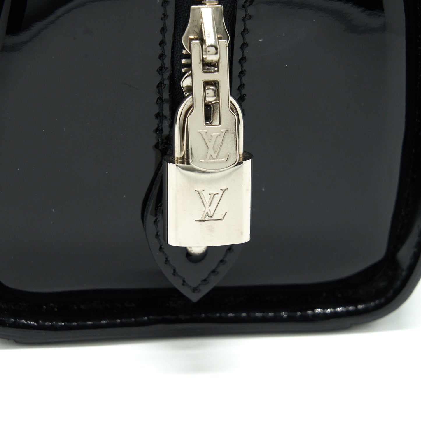 Louis Vuitton Bowling Bag EPI Patent Black