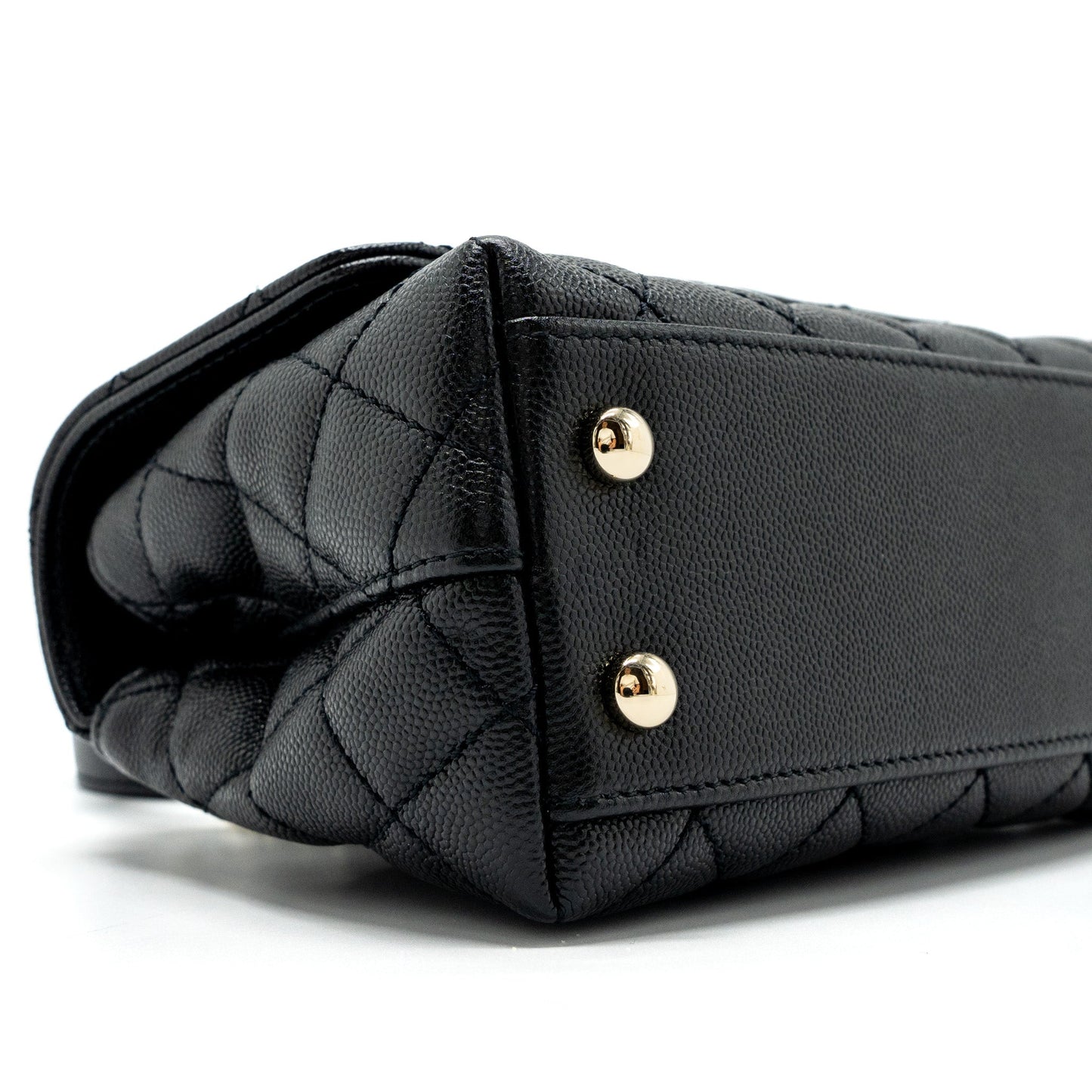 Chanel Coco Handle Extra  Mini Caviar Black LGHW(Microchip)