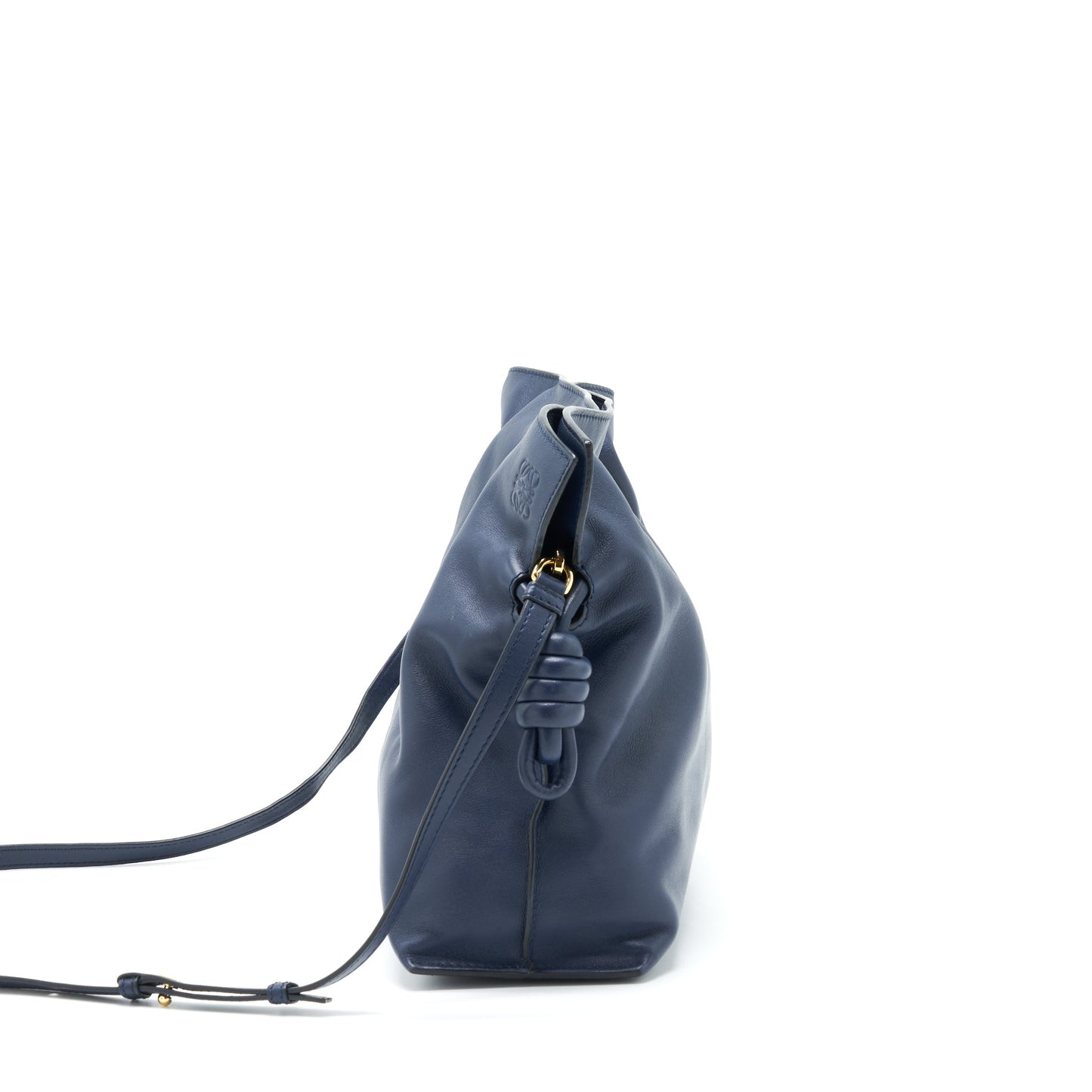 Loewe Flamenco Clutch / Crossbody Bag Lambskin Navy