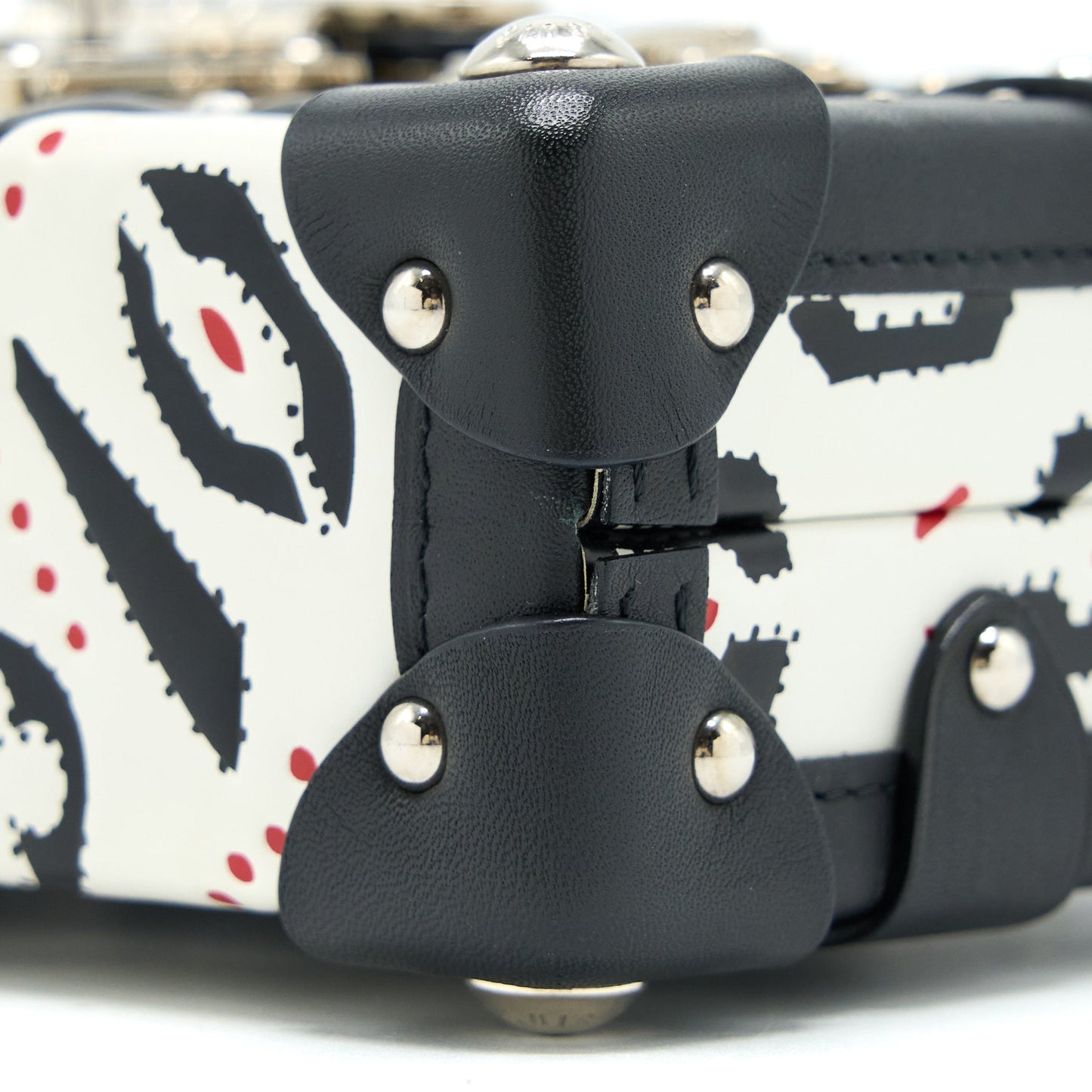 Louis Vuitton Petit Mallet Limited Edition Black / White SHW