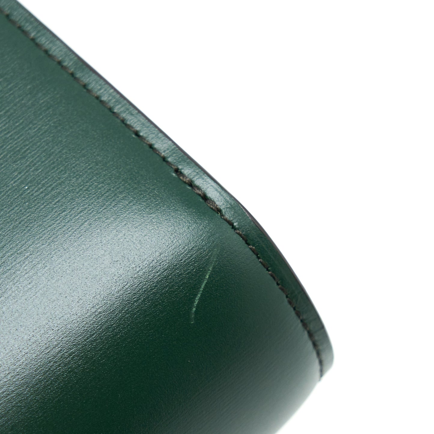 Celine Medium Classic Box Bag Calfskin Green GHW