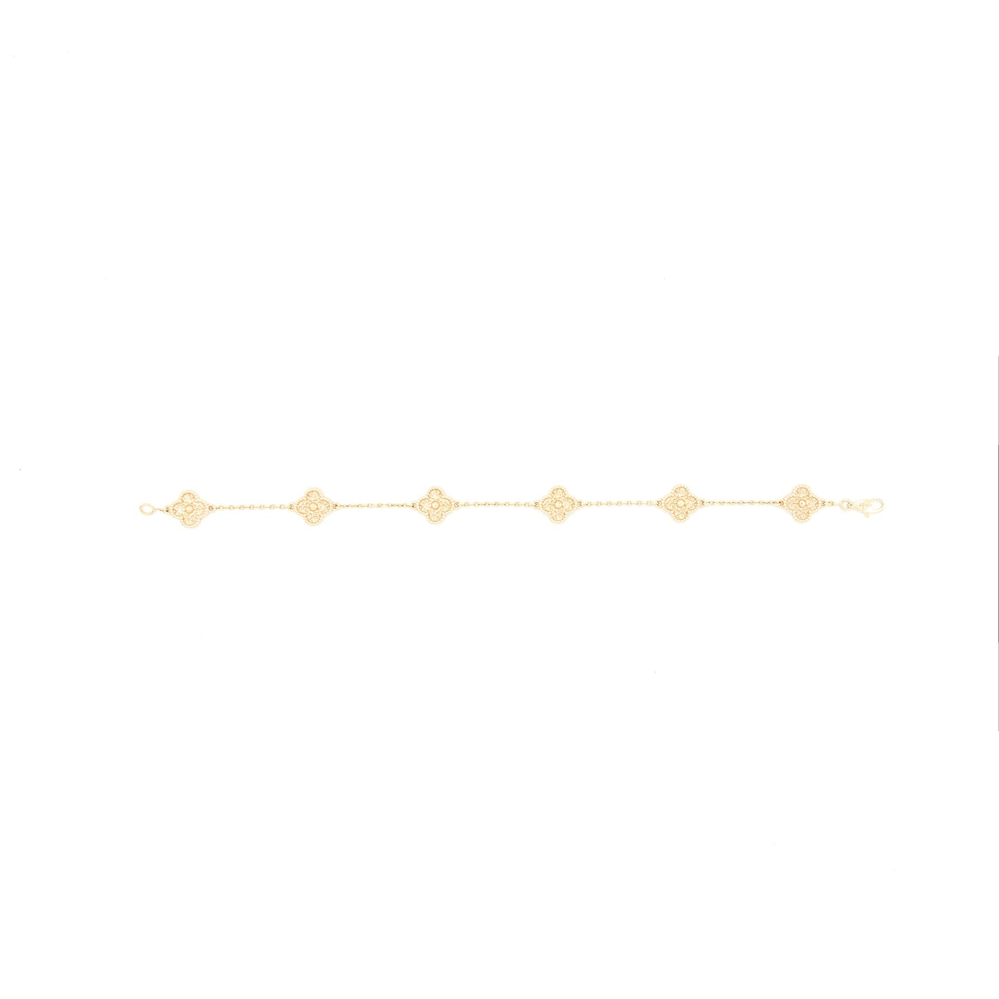 Van Cleef Arpels Sweet Alhambra 6 Motifs Bracelet Rose Gold