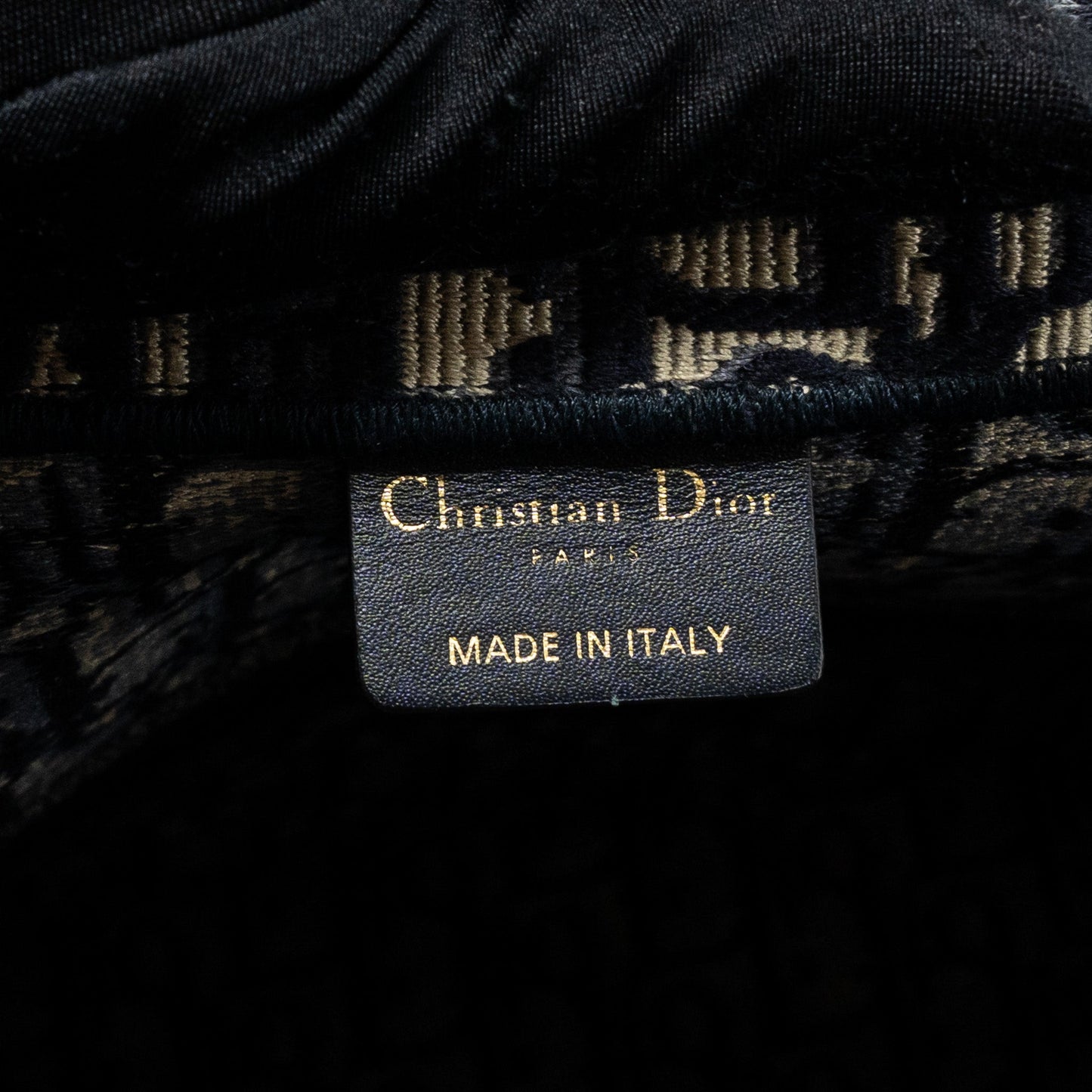 Dior Large Book Tote Blue Dior Oblique Embroidery