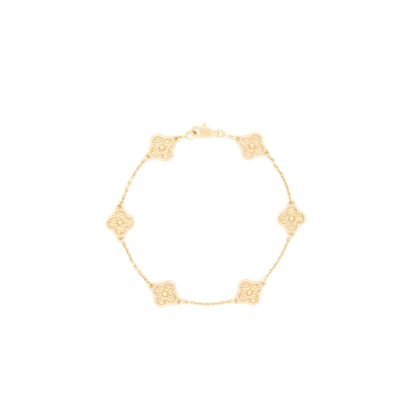 Van Cleef Arpels Sweet Alhambra 6 Motifs Bracelet Rose Gold