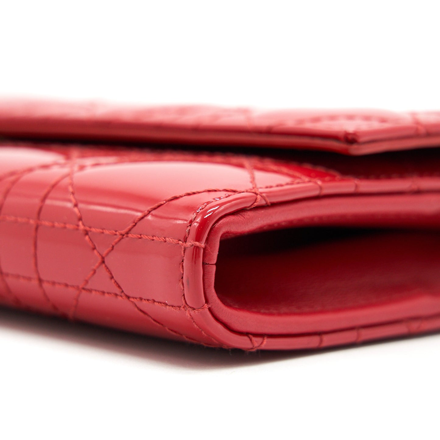Dior Lady Dior Wallet on Chain Red LGHW