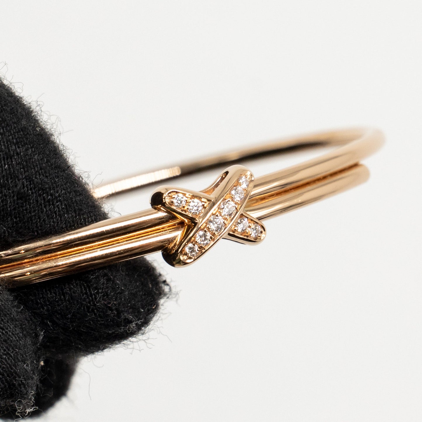 Chaumet Size 150 Jeux De Liens Bracelet Rose Gold/Diamonds