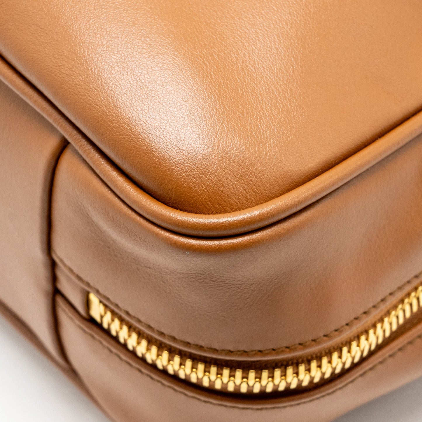 Miu Miu Large Beau Bag Calfskin Cognac GHW