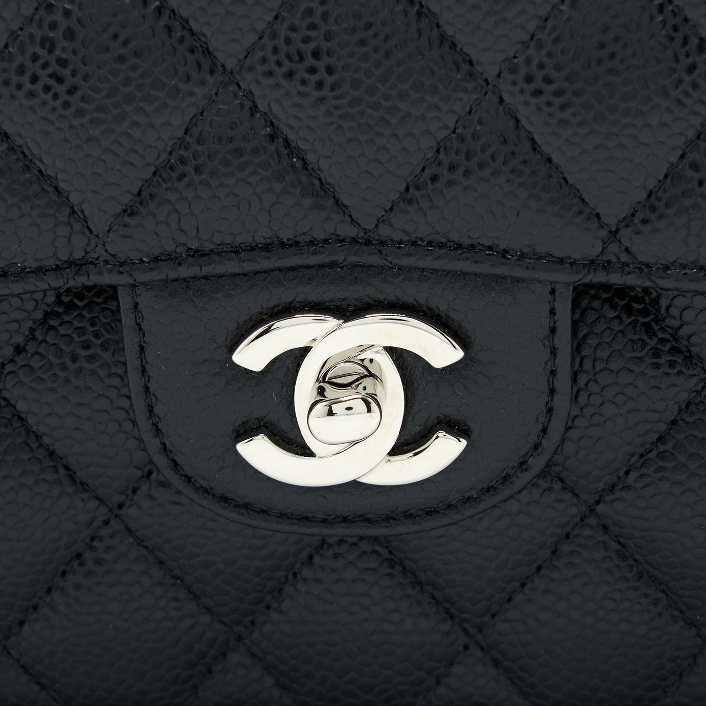 Chanel Small Classic Flap Bag Caviar Black SHW