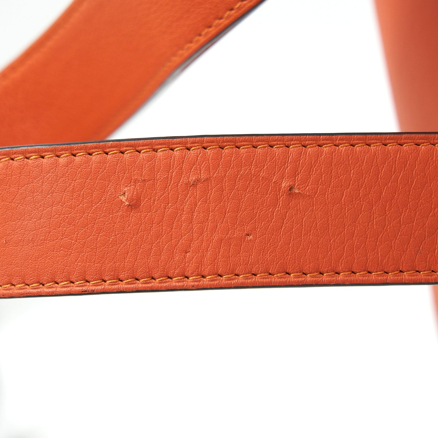 LOEWE Anton Sling in Soft Grained Calfskin in Pumpkin