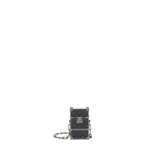 Louis Vuitton super mini trunk box with chain