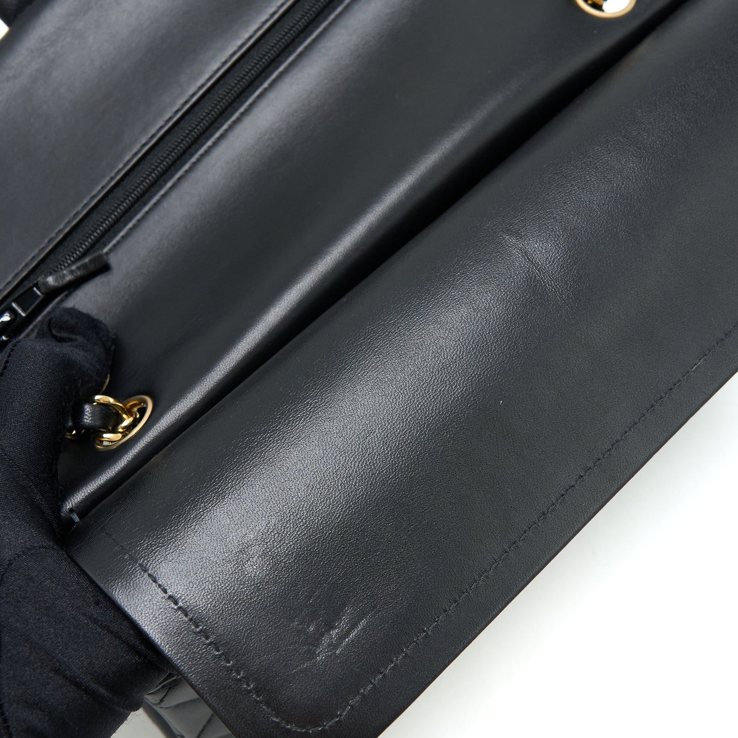 Chanel Medium Classic Double Flap Bag Lambskin Black LGHW (Microchip)