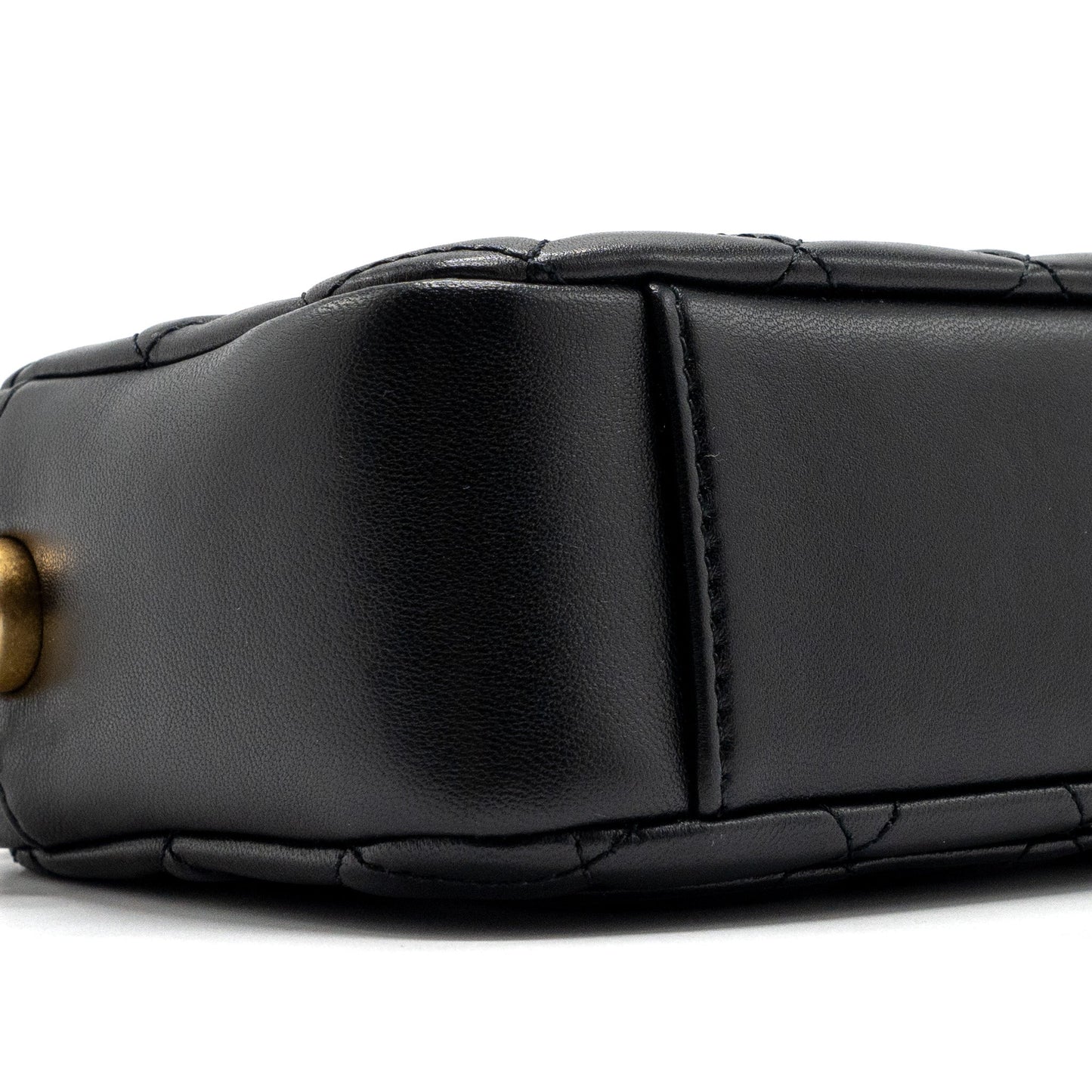 Chanel pearl crush camera bag lambskin black GHW (microchip)