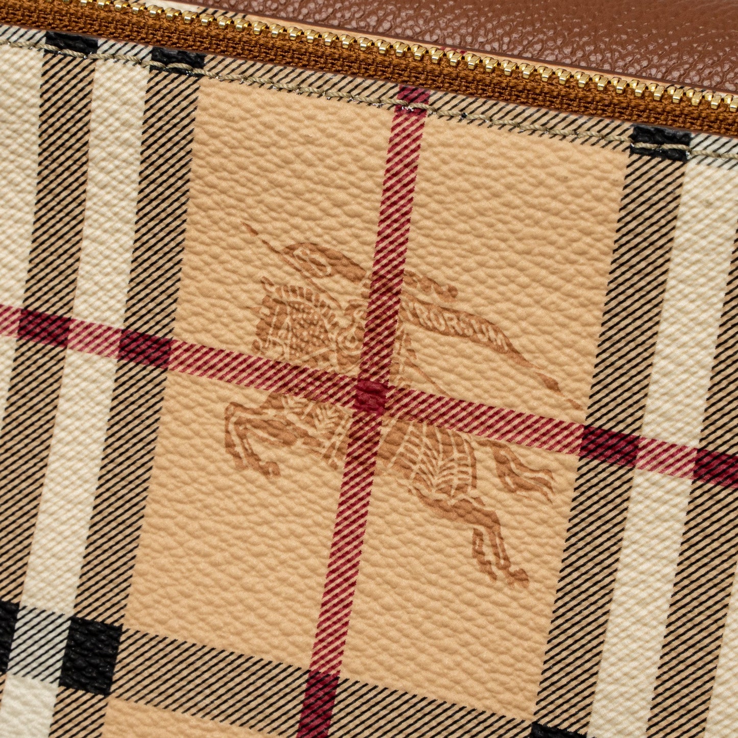 Burberry Flap Messenger Crossbody Bag Calfskin Brown/Multicolour GHW