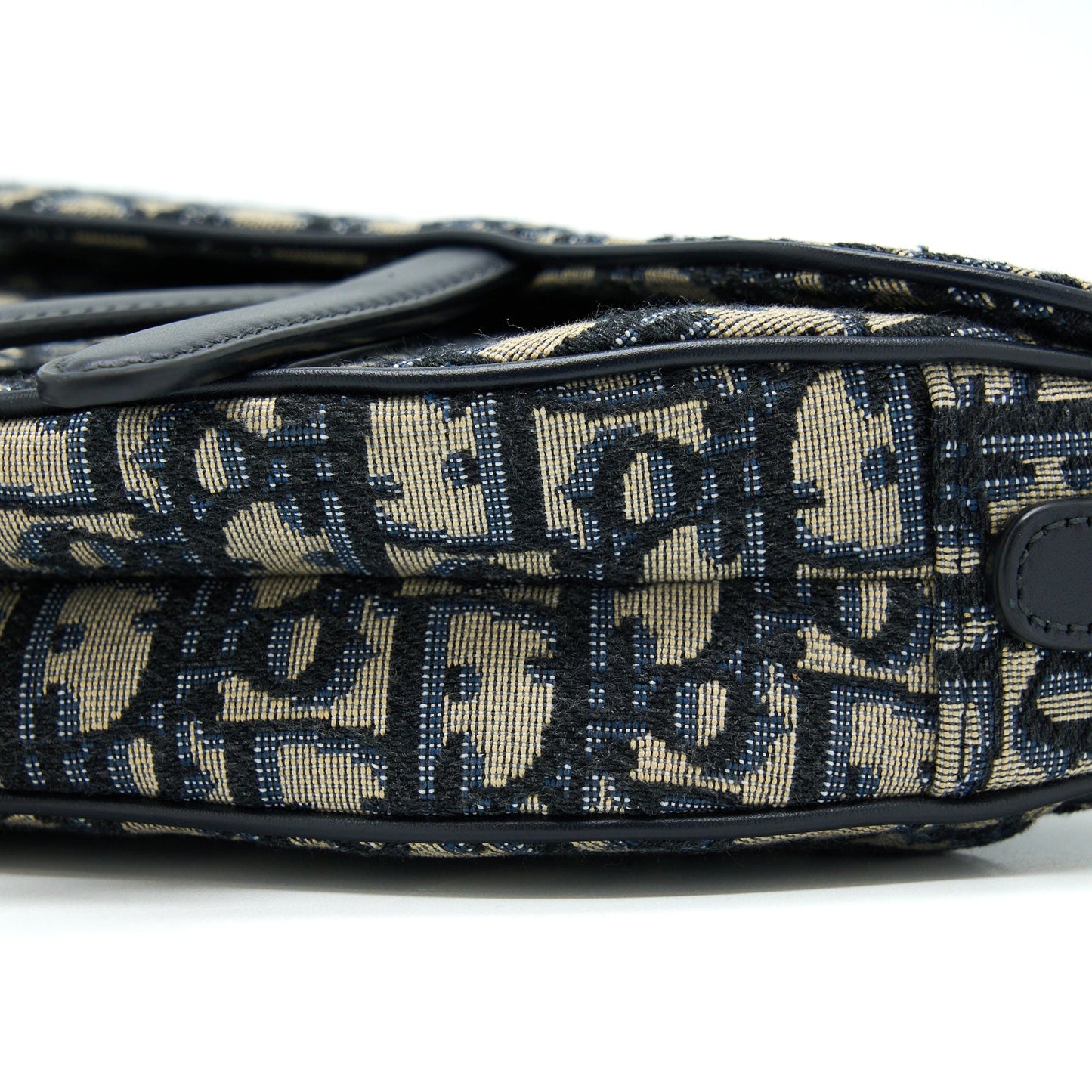 Dior Mini Saddle Blue Oblique GHW