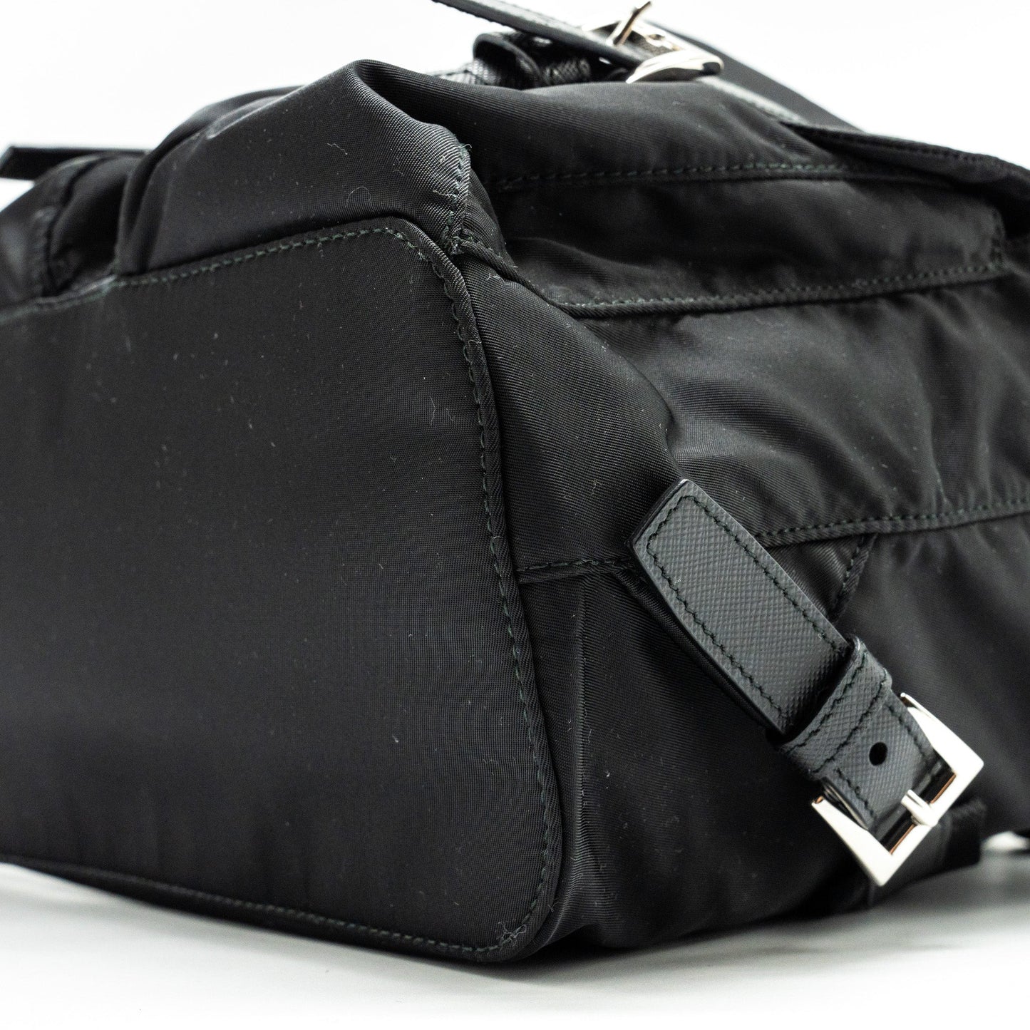 PRADA Small Re-Nylon Backpack Black SHW