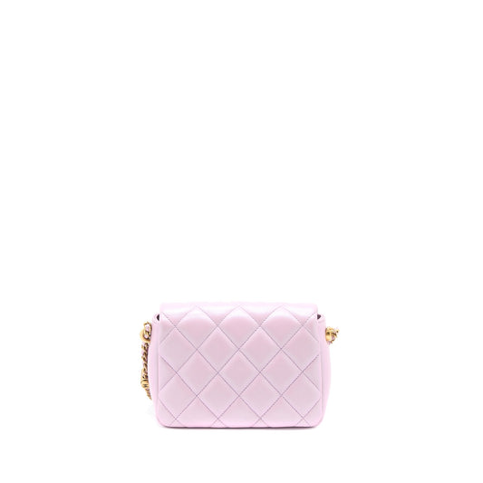 Chanel 21K My Perfect Mini Flap Bag Caviar Pink GHW (Microchip)