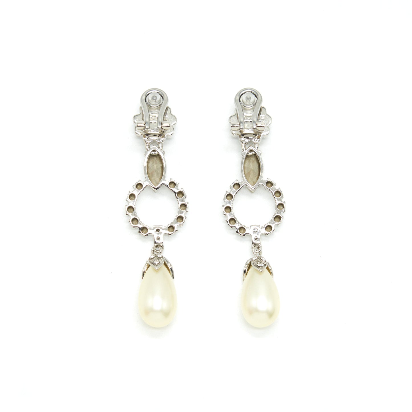 Miu Miu Long Pearl Ear-clips