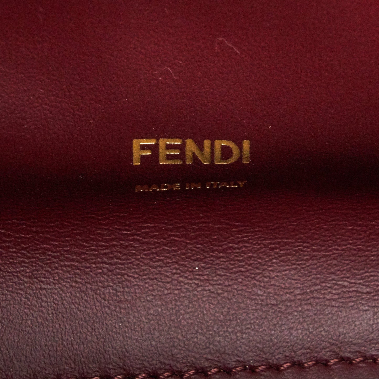 Fendi Peekaboo X-Lite Calfskin Camelia GHW