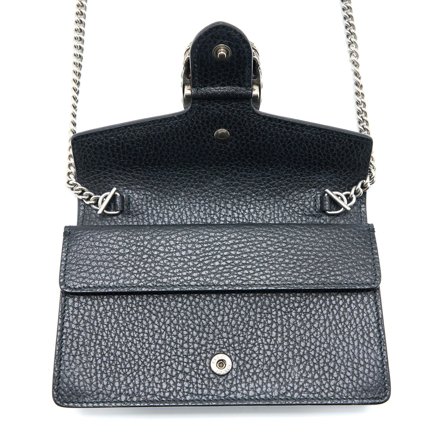Gucci Super Mini Dionysus Bag Calfskin Black Ruthenium Hardware