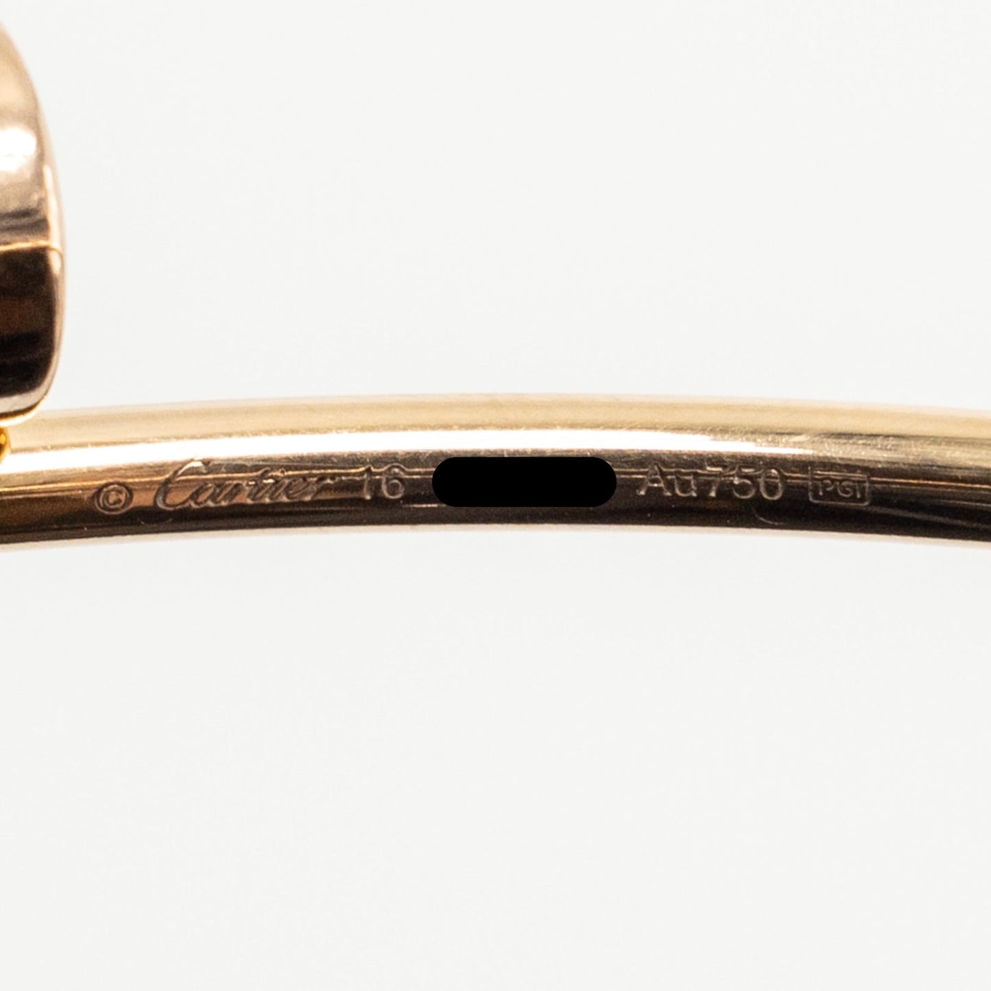 CARTIER Size 16 Juste un Clou Bracelet Small Model Rose Gold