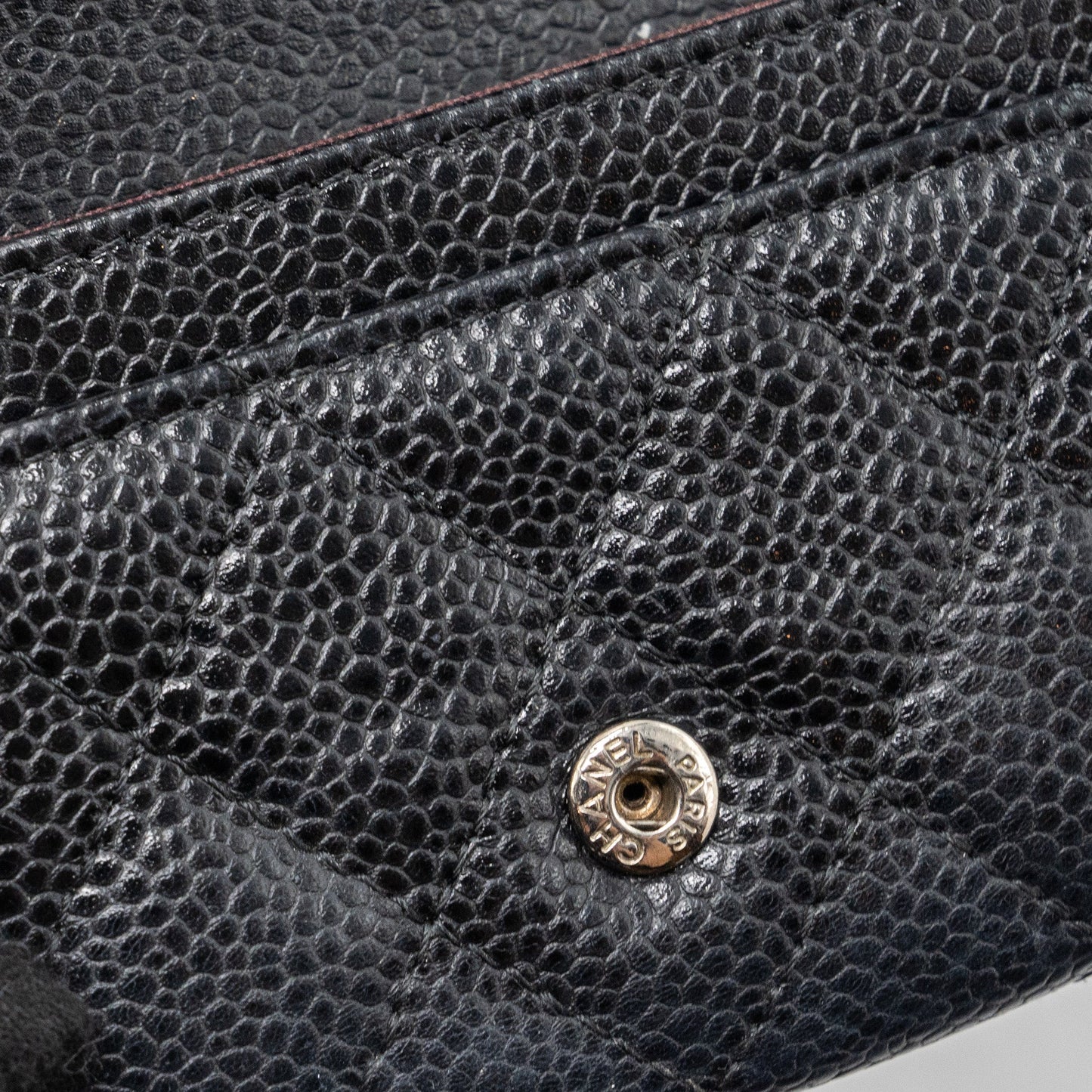 CHANEL CLASSIC FLAP CARD HOLDER CAVIAR BLACK SHW