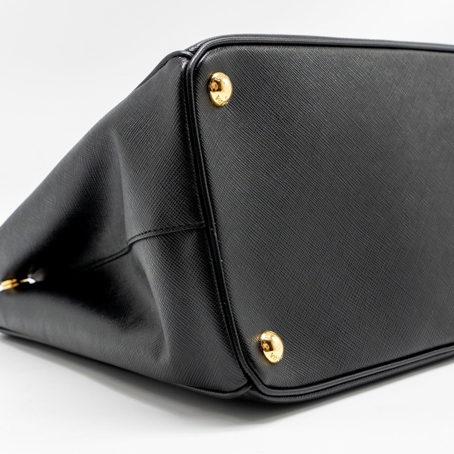 Prada Large Saffiano Tote Bag Leather Black GHW