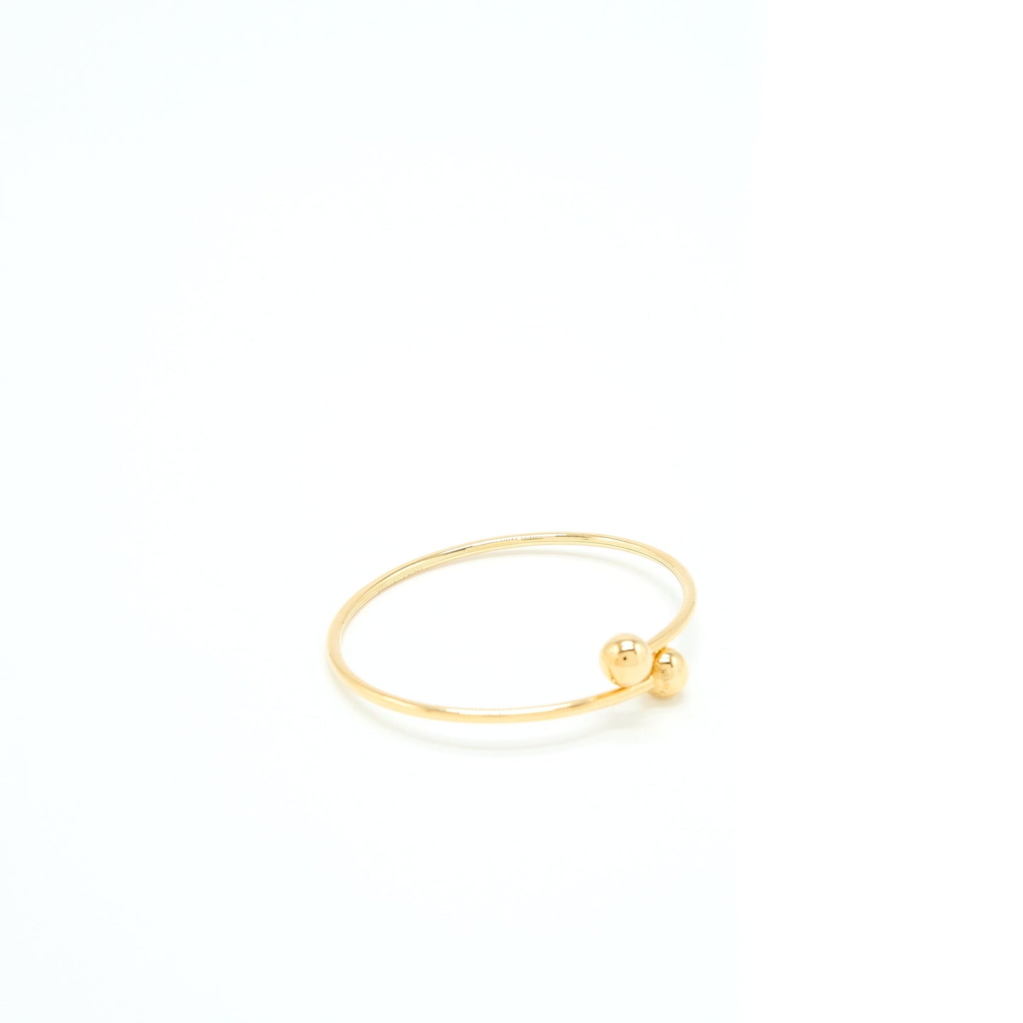 Tiffany Size L Ball Bypass Bracelet Yellow Gold
