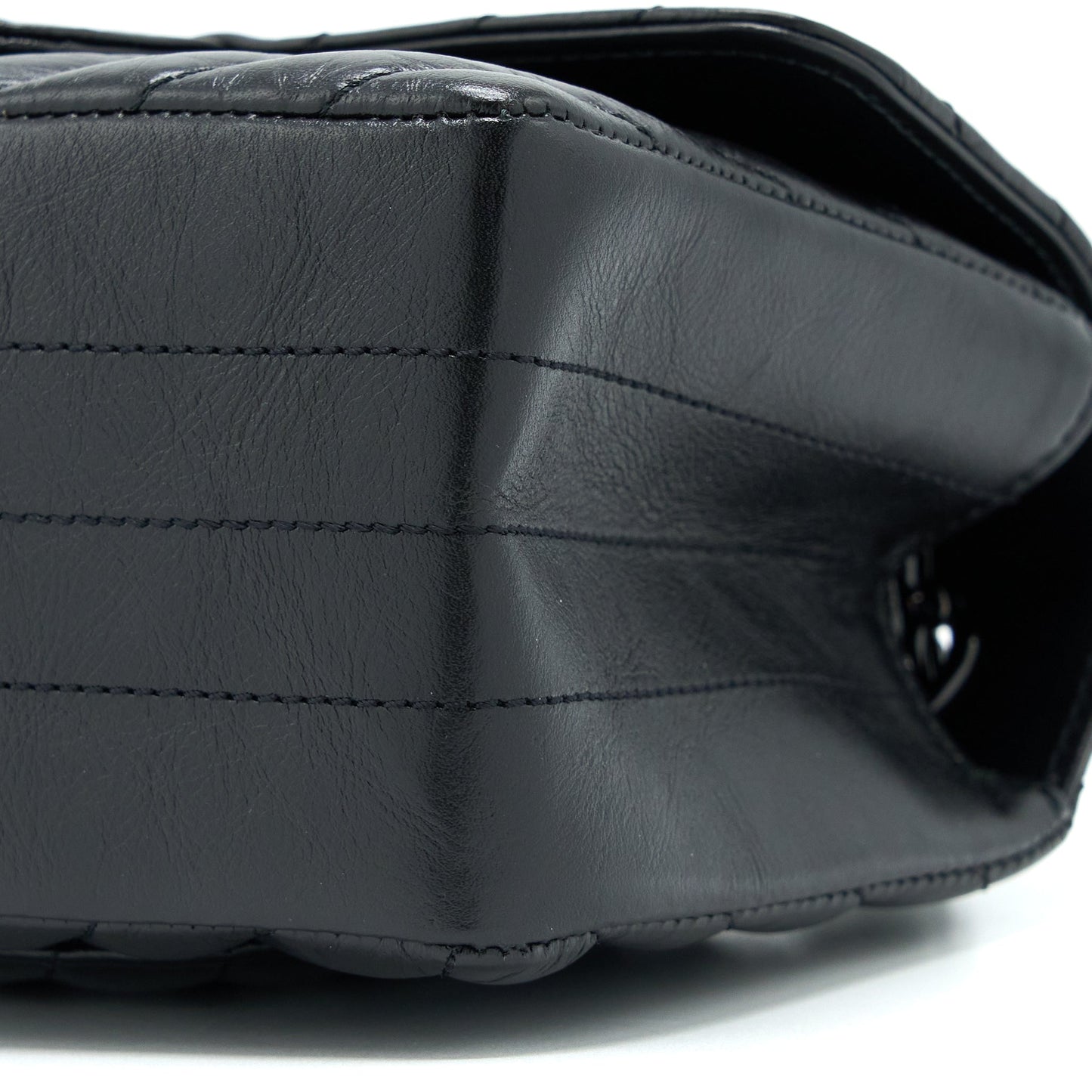 Chanel Mini Reissue 2.55 Flap Bag Chevron Aged Calfskin So Black