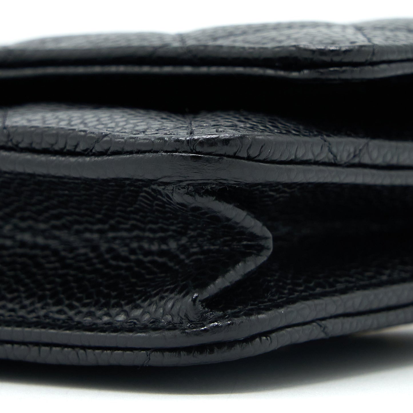 Chanel Classic Wallet On Chain Caviar Black GHW( Microchip)