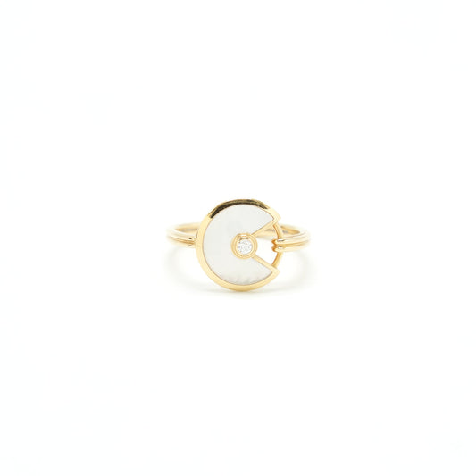 Cartier size 51 Ring Gold diamond