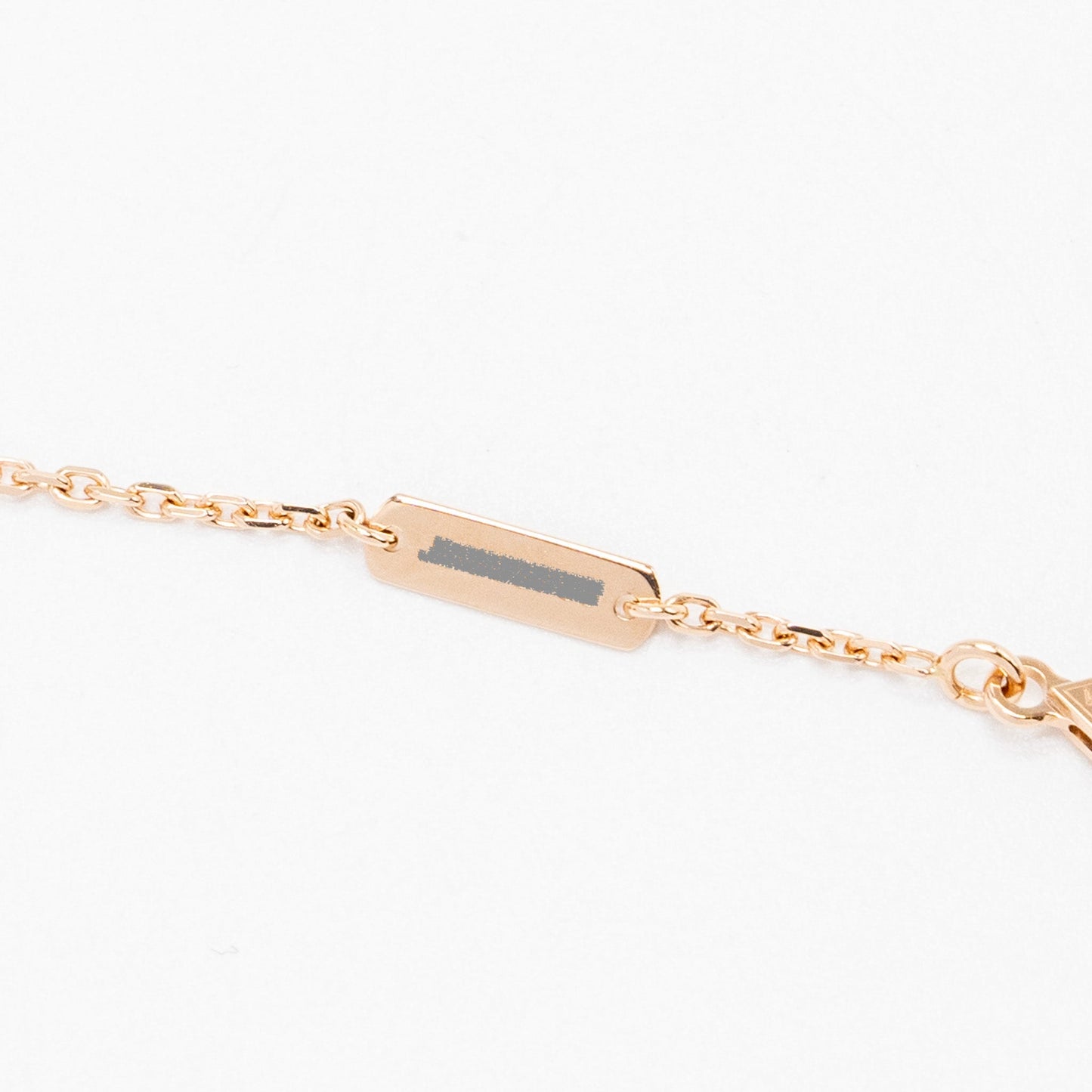 Van Cleef & Arpels 2023 Alhambra  Holiday Limited Pendant Silver Obsidian Rose Gold Diamond