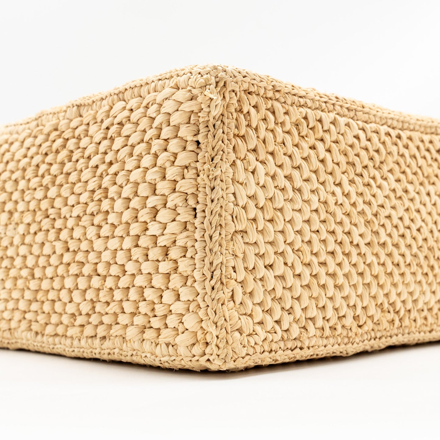 Loewe Small Font Tote Bag Raffia/Calfskin Natural GHW