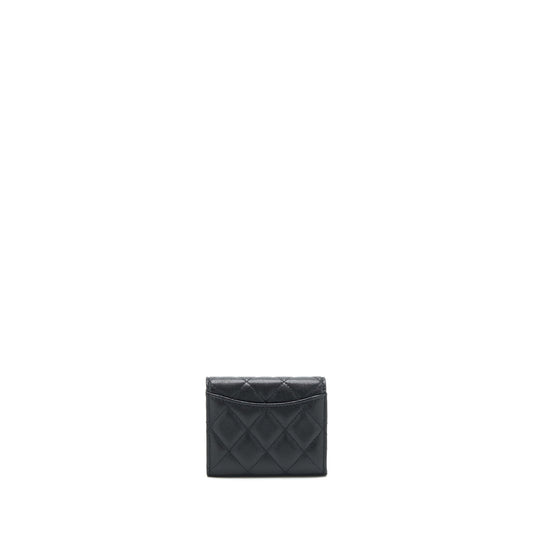 Chanel Classic Card holder with Chain Caviar black LGHW