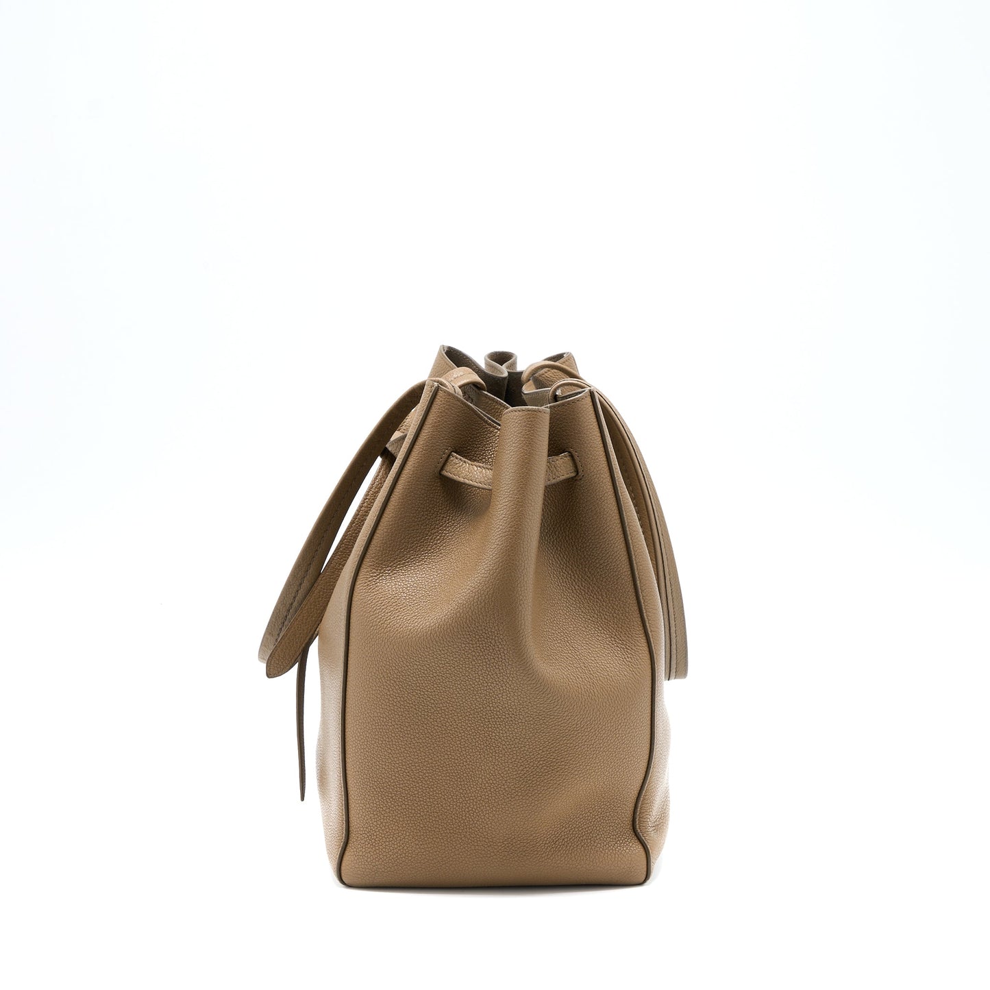 Celine Small Cabas Phantom Calfskin Taupe SHW