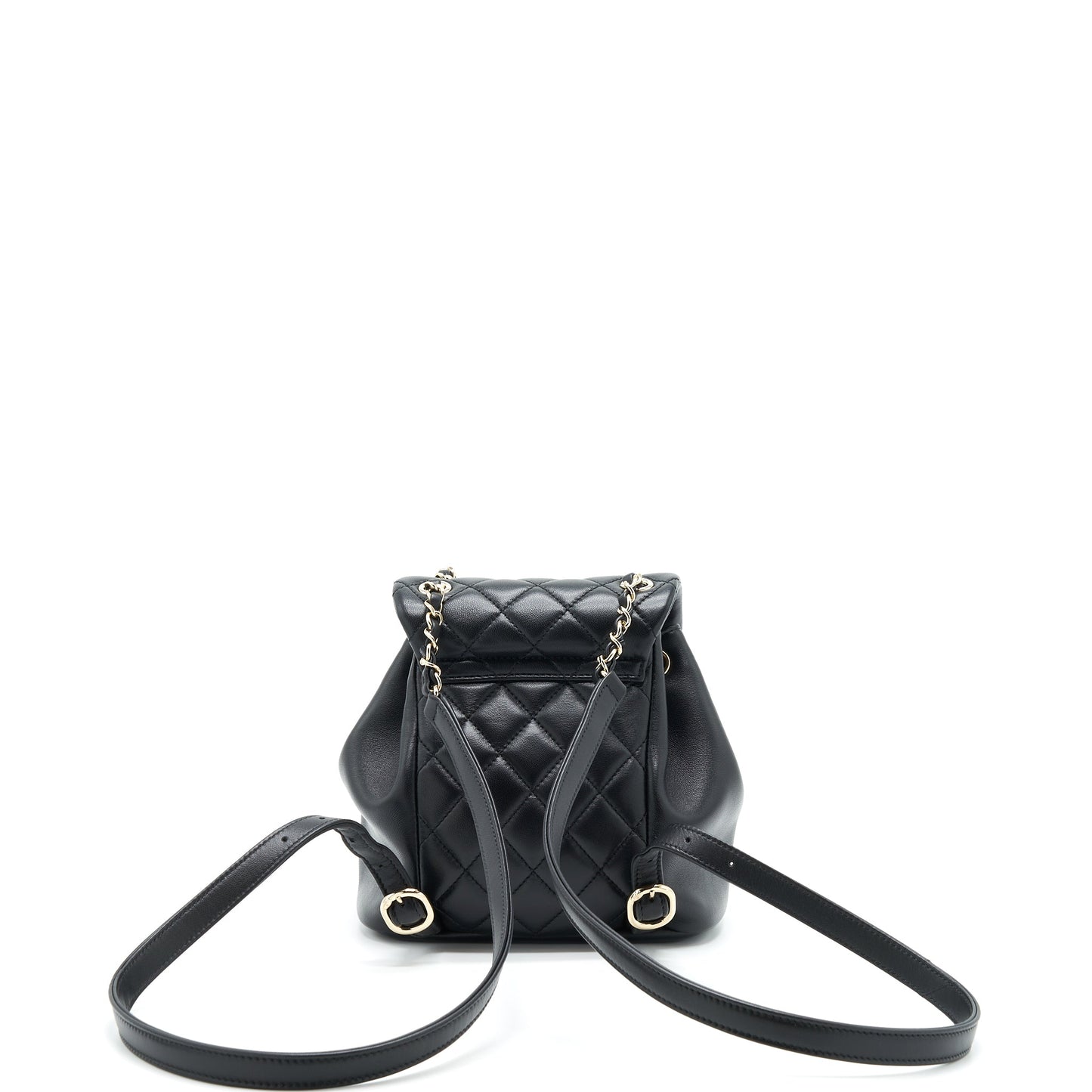 Chanel Duma Mini Backpack Lambskin Black LGHW(Microchip)