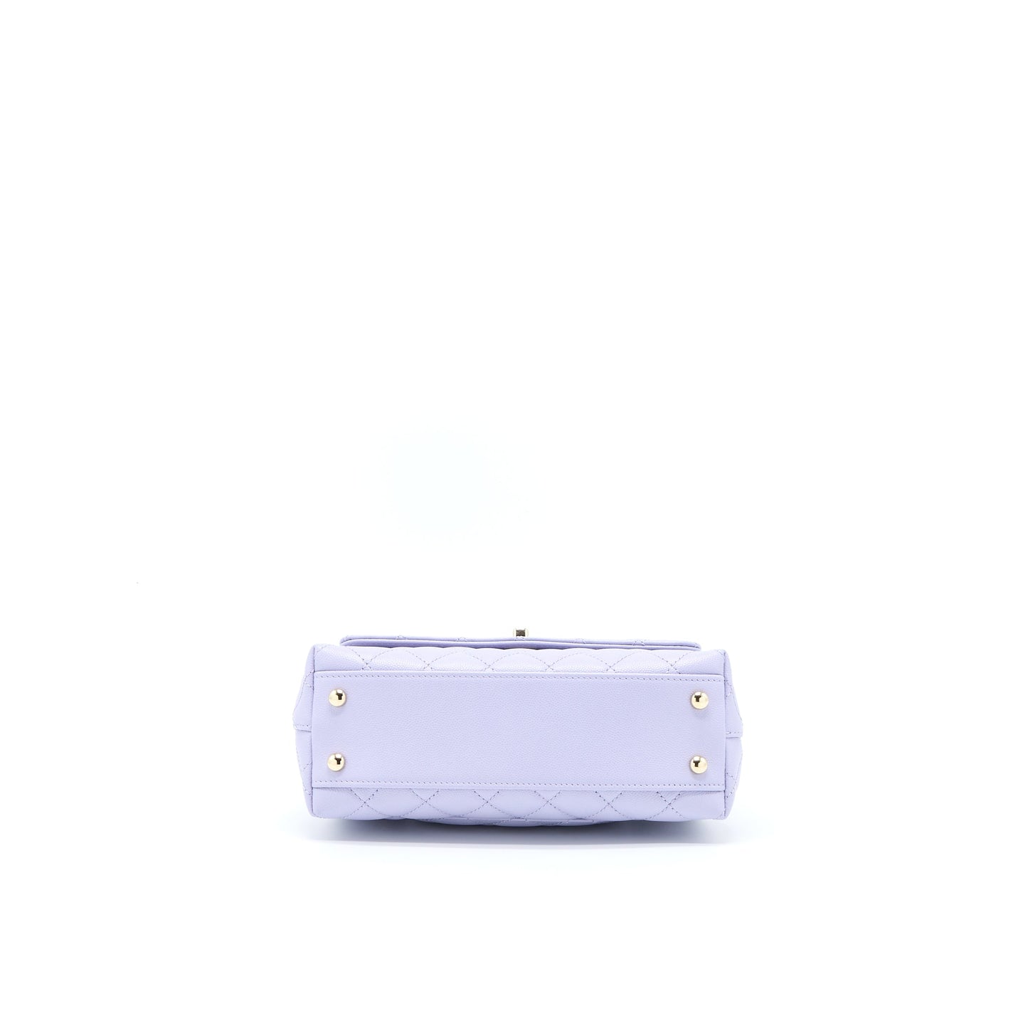 Chanel Small Coco Handle Caviar Lavender Purple LGHW (Microchip)