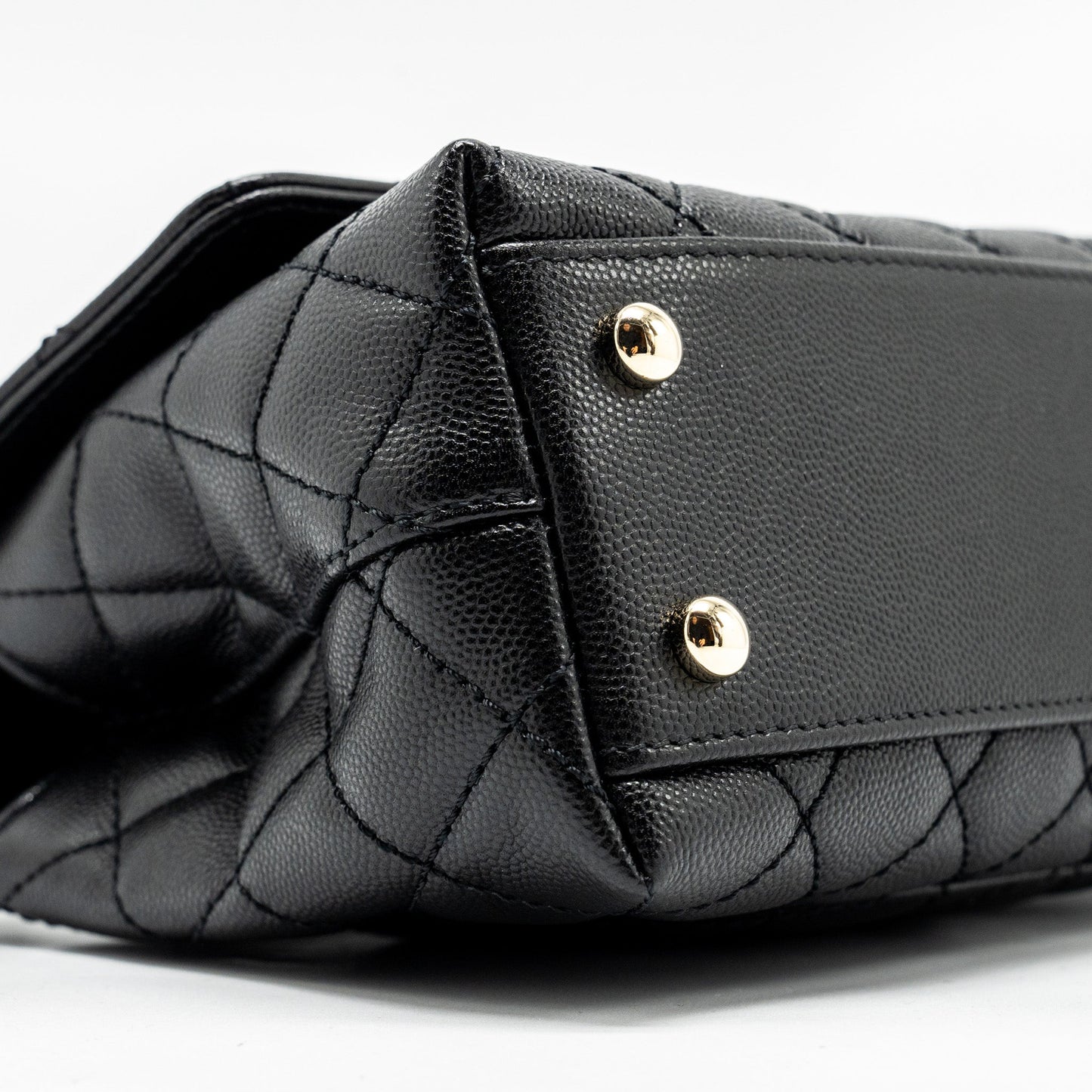 Chanel Small Coco Handle Caviar black LGHW (microchip)