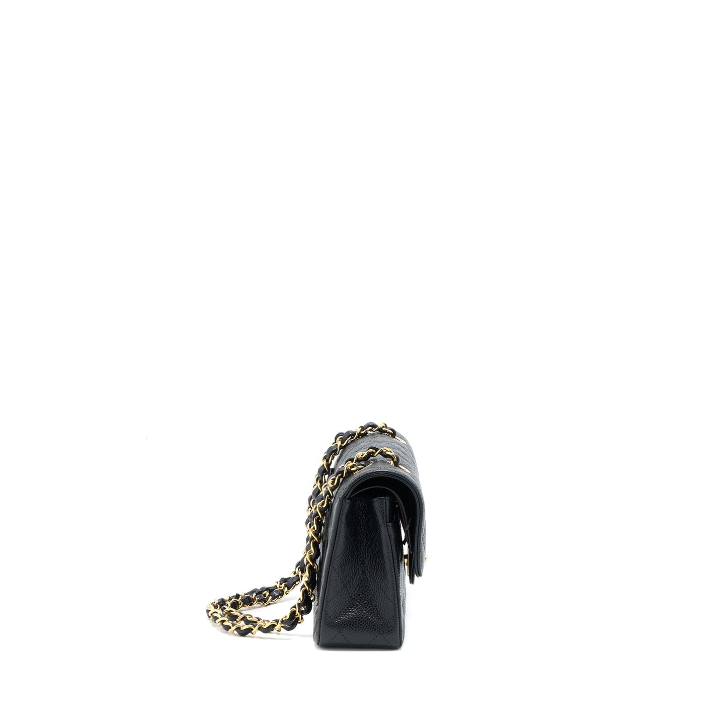 Chanel Small Classic Double Flap Bag Caviar Black GHW (Microchip)