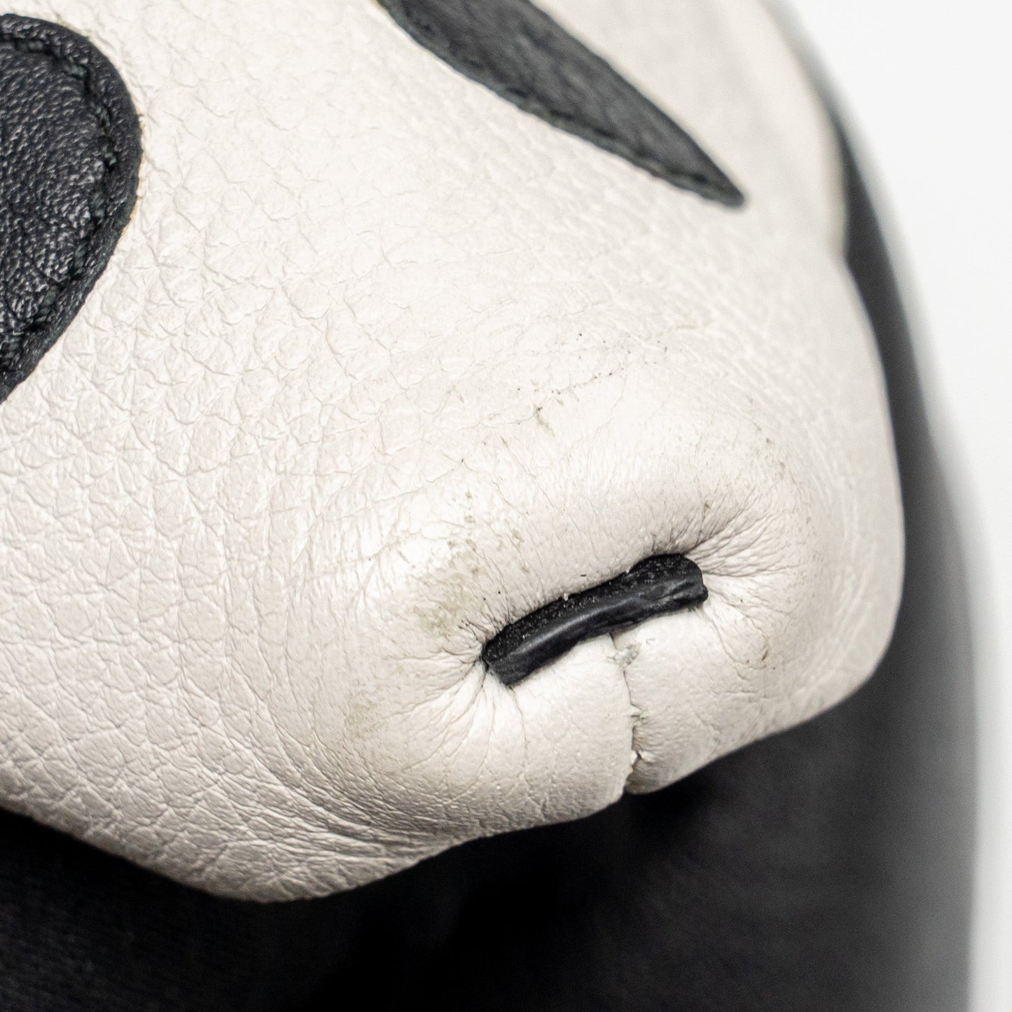 Loewe Panda mini crossbody bag leather Black/White SHW