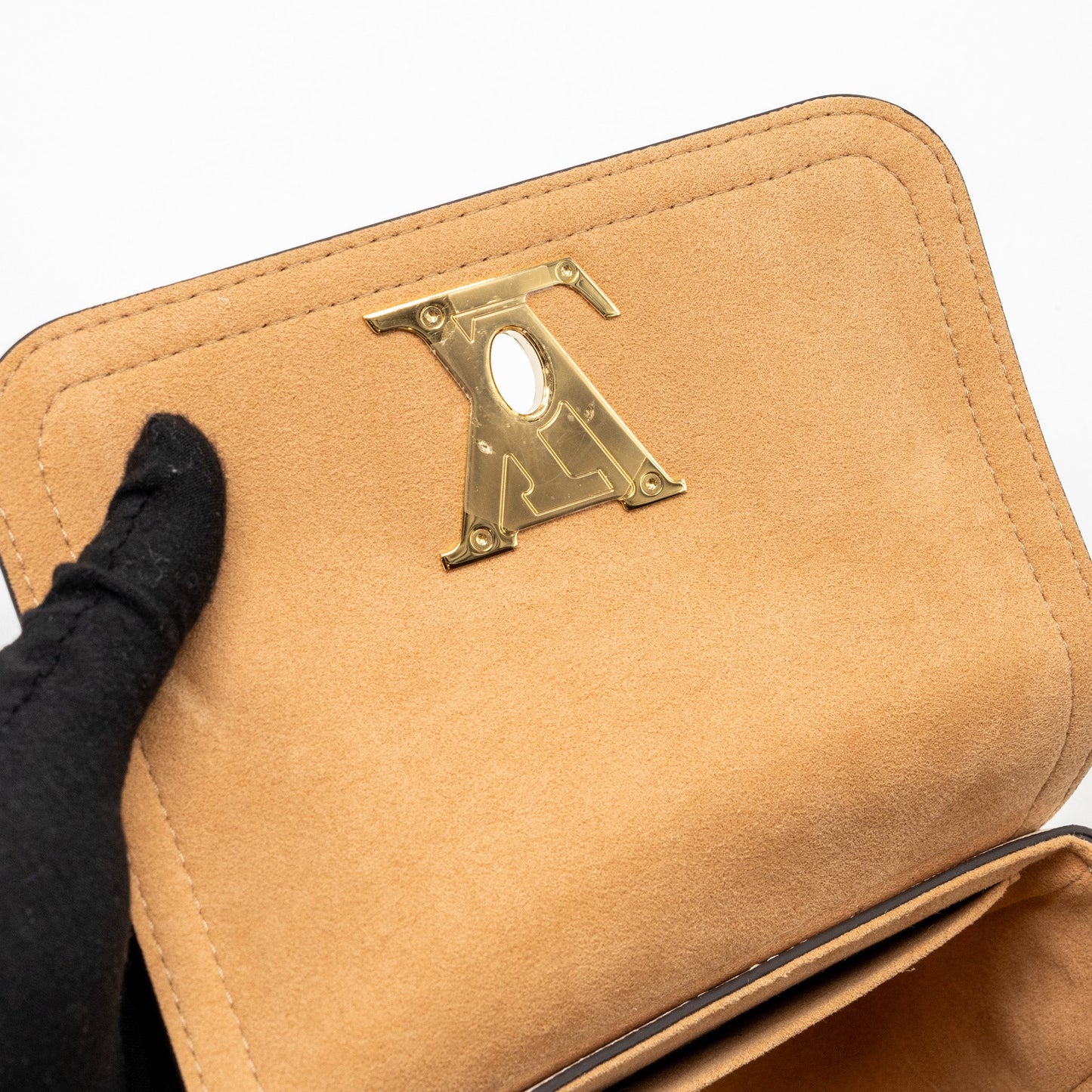 Louis Vuitton Lockme Tender grained calfskin beige multicolour GHW