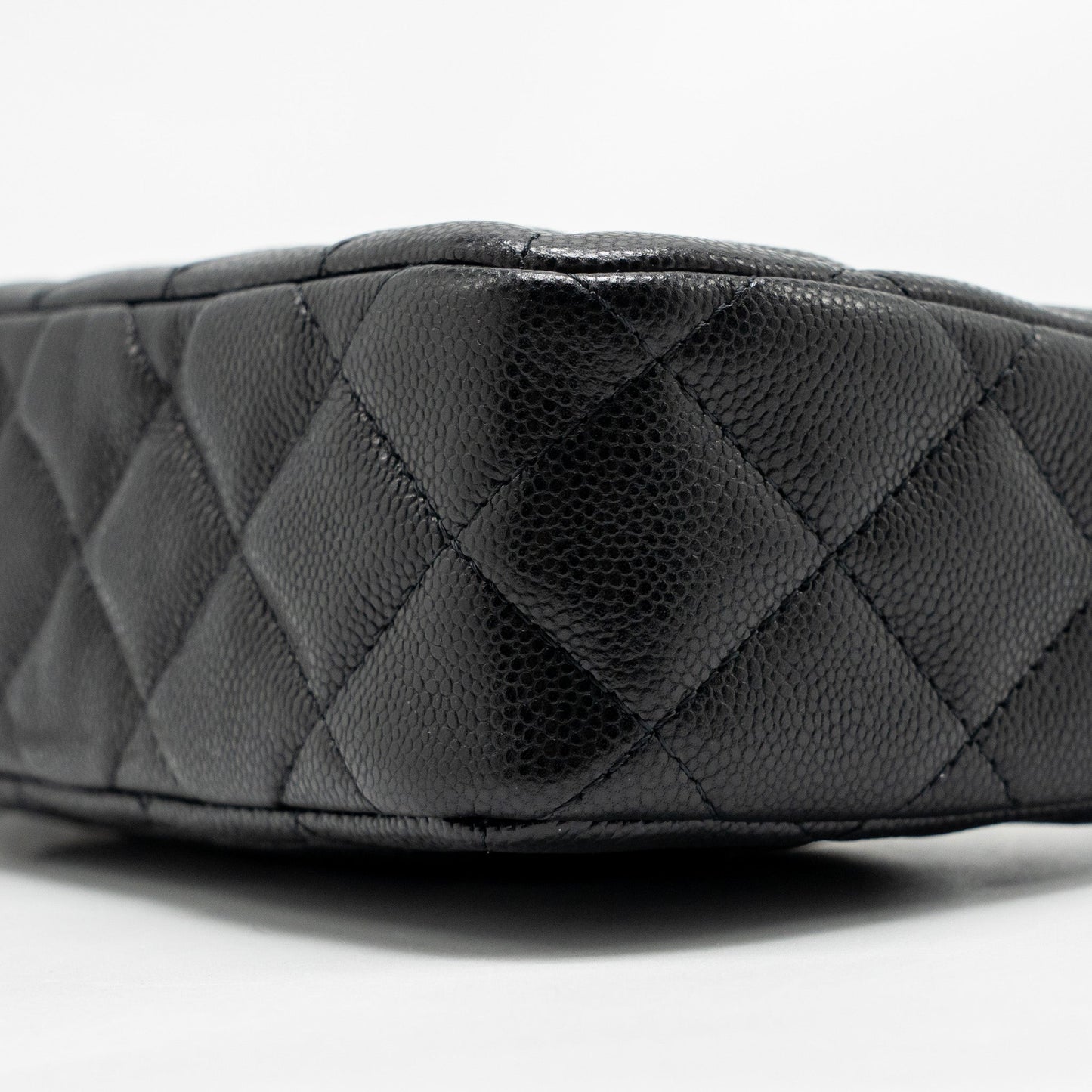 Chanel Clutch Bag with Chain Caviar Black LGHW (Microchip)