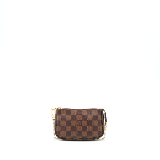 Louis Vuitton mini Pochette accessories Damier ebene