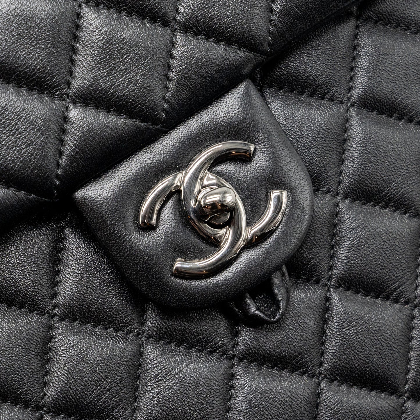 Chanel small urban spirit backpack lambskin black with black hardware