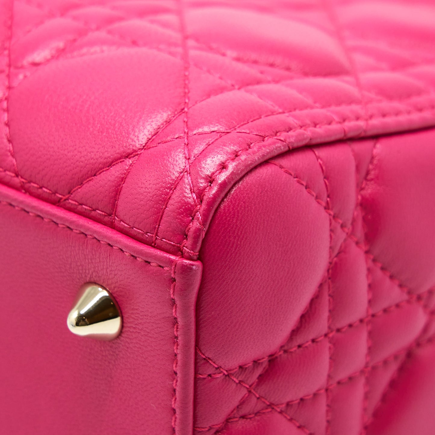 Dior Lady Dior Medium Lambskin Pink GHW