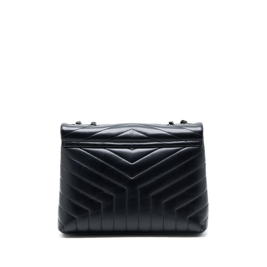 Saint Laurent / YSL Medium LouLou Shoulder Bag Calfskin Black with Black Hardware