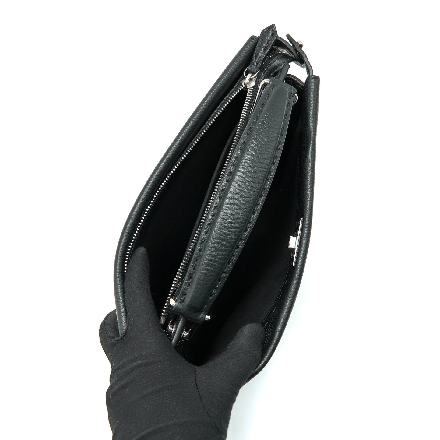 Fendi Peekaboo Iconic Fit Mini Black with SHW